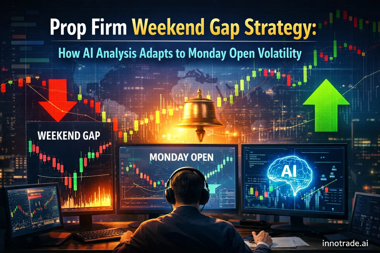 Prop Firm Weekend Gap Strategy: How AI Analysis Adapts to Monday Open Volatility