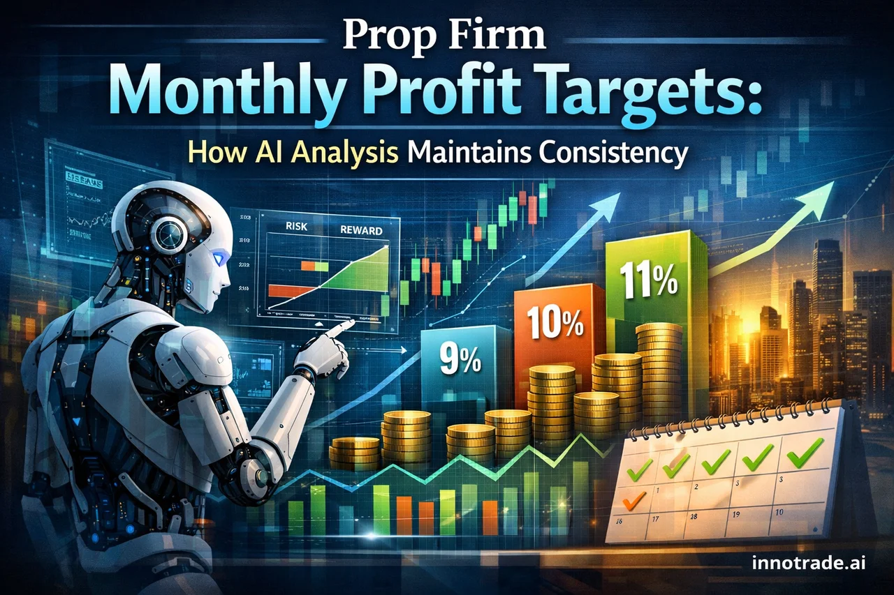 Prop Firm Monthly Profit Targets: How AI Analysis Maintains Consistency