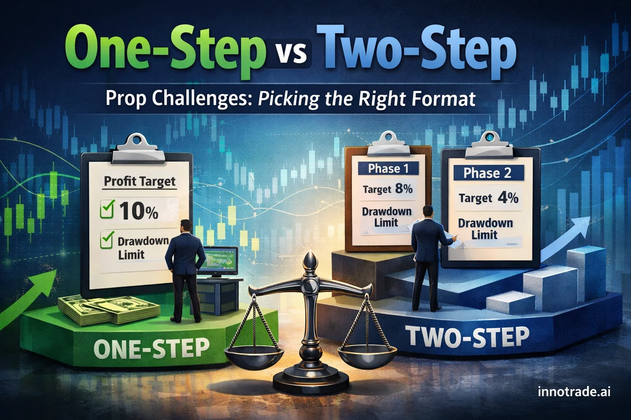 One-Step vs Two-Step Prop Challenges: Picking the Right Format