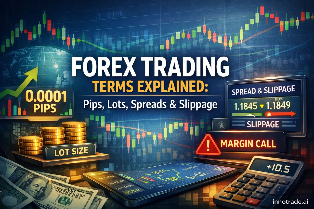 Forex Trading Terms Explained: Pips, Lots, Spreads & Slippage