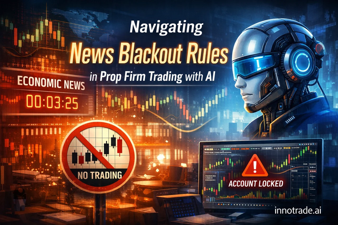 Navigating News Blackout Rules in Prop Firm Trading with AI