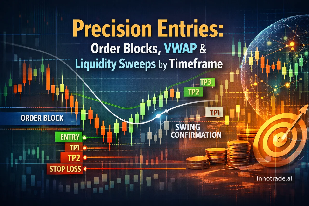 Precision Entries: Order Blocks, VWAP & Liquidity Sweeps by Timeframe