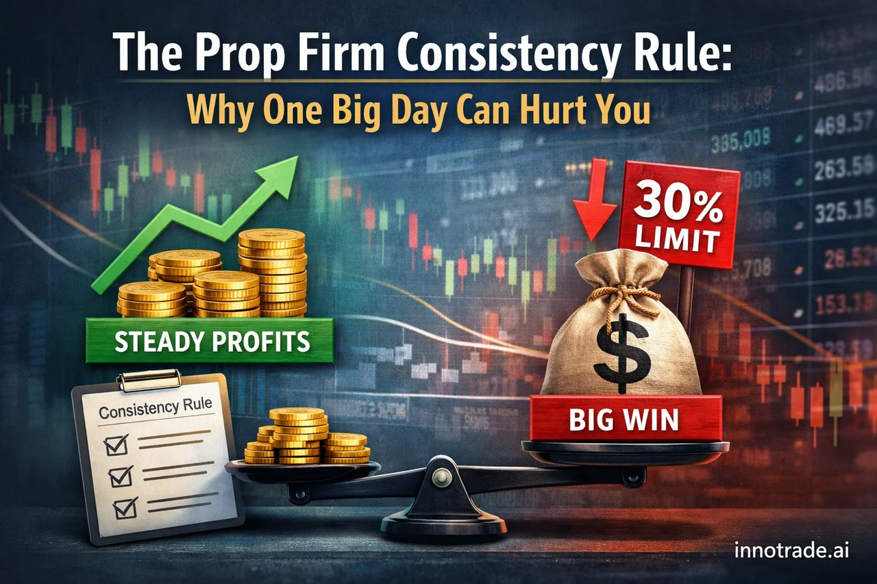 The Prop Firm Consistency Rule: Why One Big Day Can Hurt You