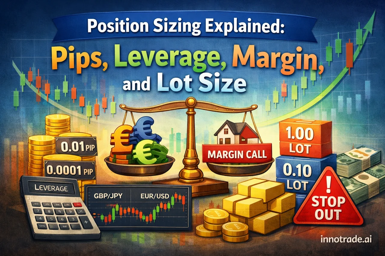 Position Sizing Explained: Pips, Leverage, Margin, and Lot Size