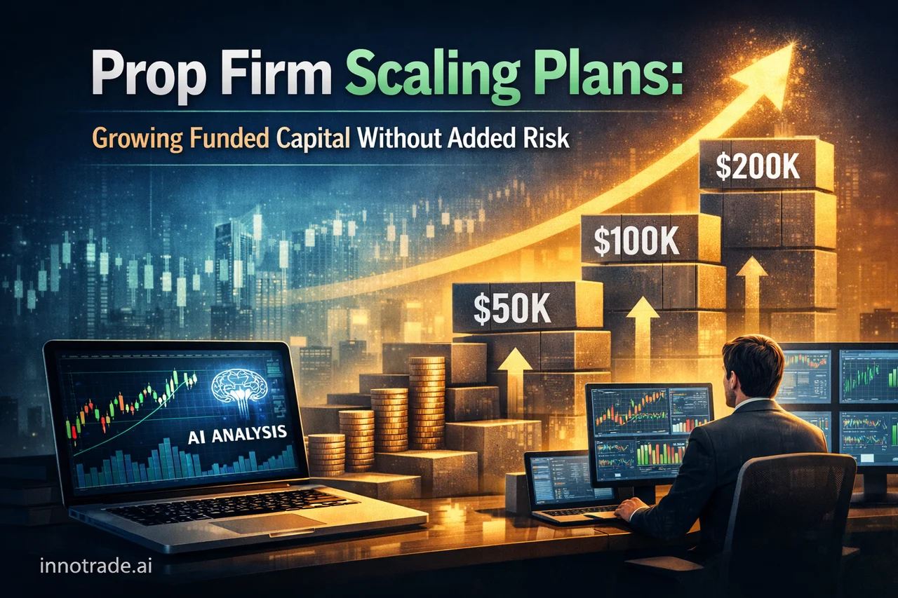 Prop Firm Scaling Plans: Growing Funded Capital Without Added Risk